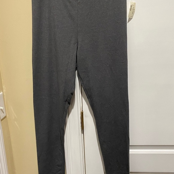 Aeropostale Charcoal Heather Grey High Rise Leggings Women's Large - Picture 2 of 7
